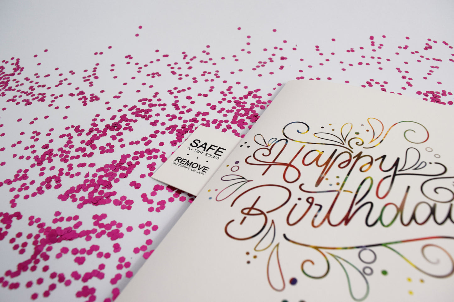 The Offensive NSFW Never-Ending Sex Noise Birthday Card ADULT Prank + Glitter